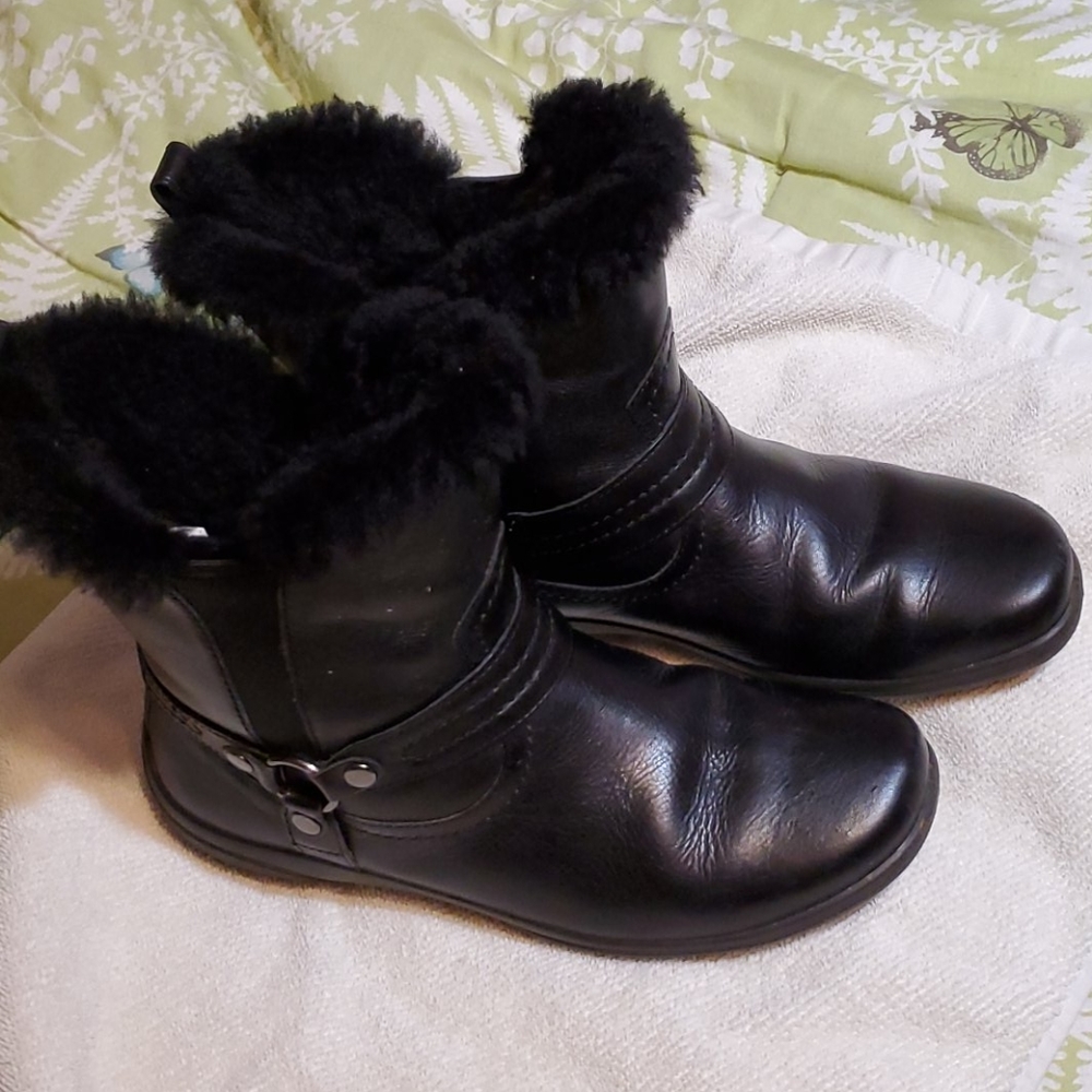 Abeo Black Leather Boots